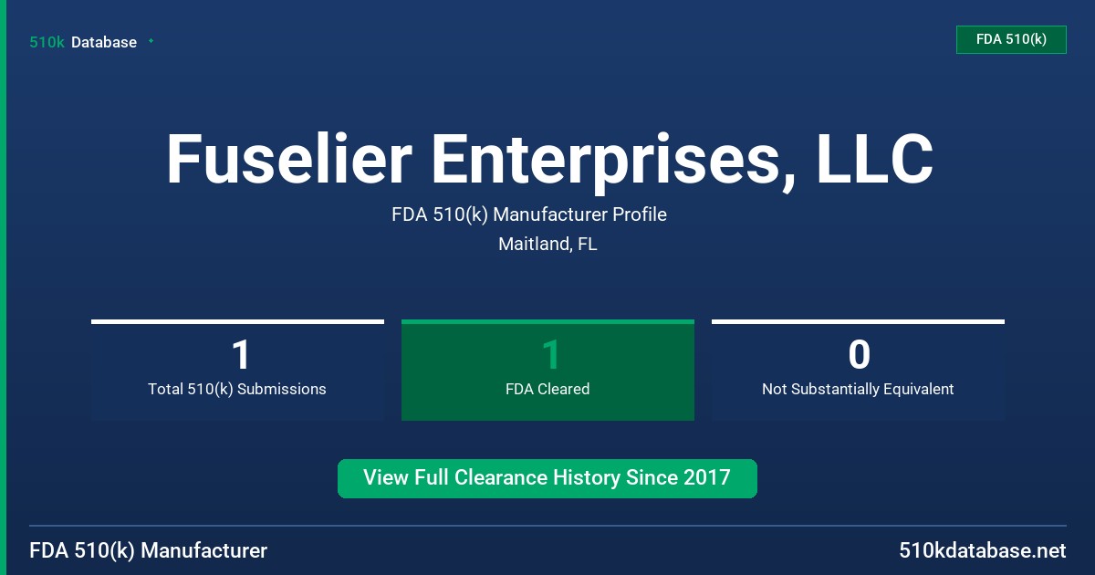 Fuselier Enterprises, LLC FDA 510(k) Manufacturer Profile