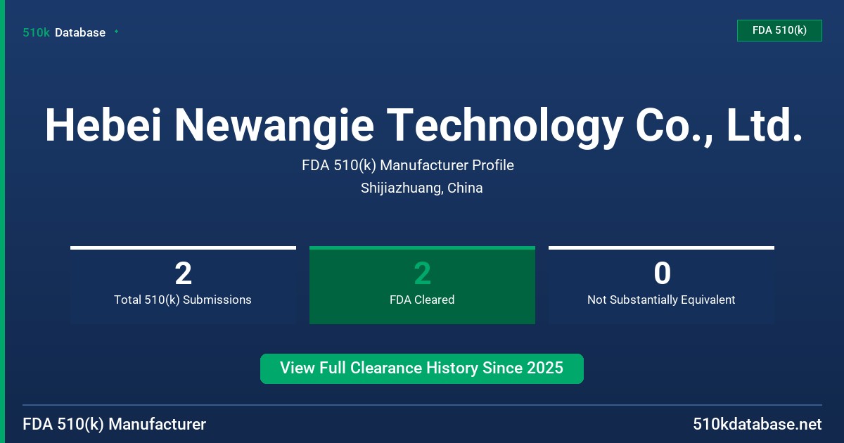 Hebei Newangie Technology Co., Ltd. FDA 510(k) Manufacturer Profile
