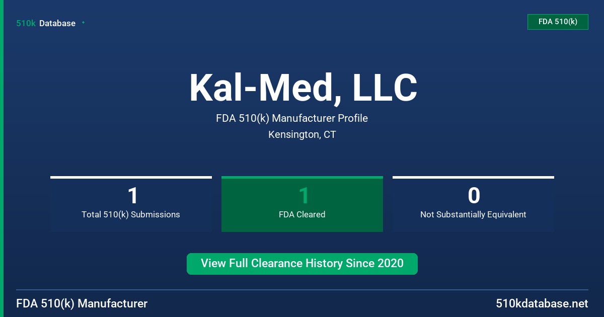 Kal-Med, LLC FDA 510(k) Manufacturer Profile