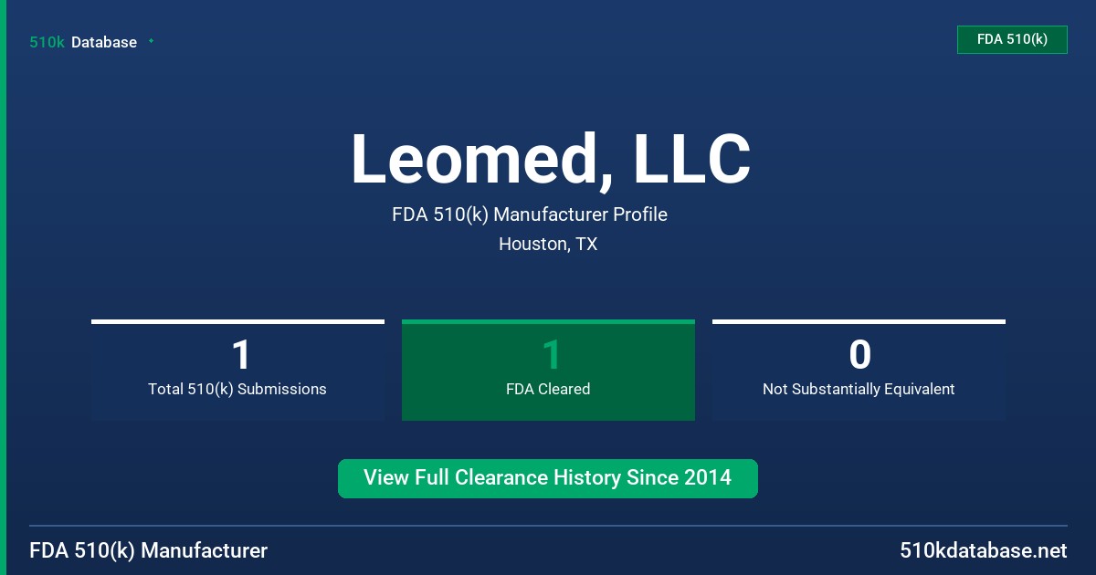 Leomed, LLC FDA 510(k) Manufacturer Profile