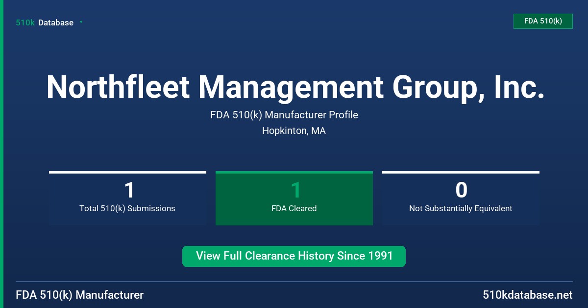 Northfleet Management Group, Inc. FDA 510(k) Manufacturer Profile