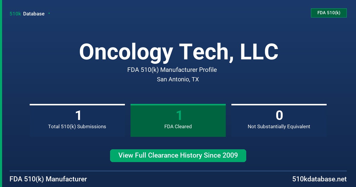 Oncology Tech, LLC FDA 510(k) Manufacturer Profile