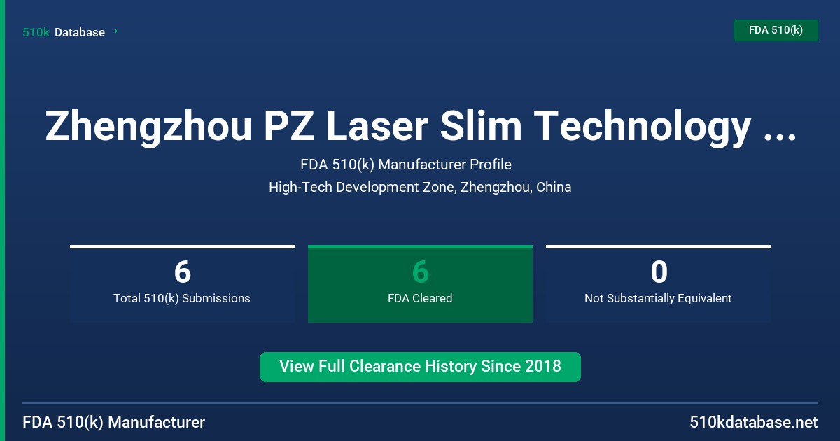Zhengzhou PZ Laser Slim Technology Co., Ltd. FDA 510(k) Manufacturer Profile