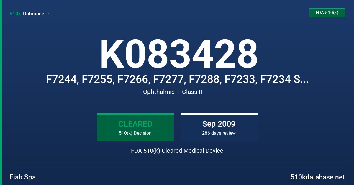 K083428 F7244, F7255, F7266, F7277, F7288, F7233, F7234 SERIES OF BATTERY-POWERED CAUTERY FDA 510(k) Cleared Medical Device