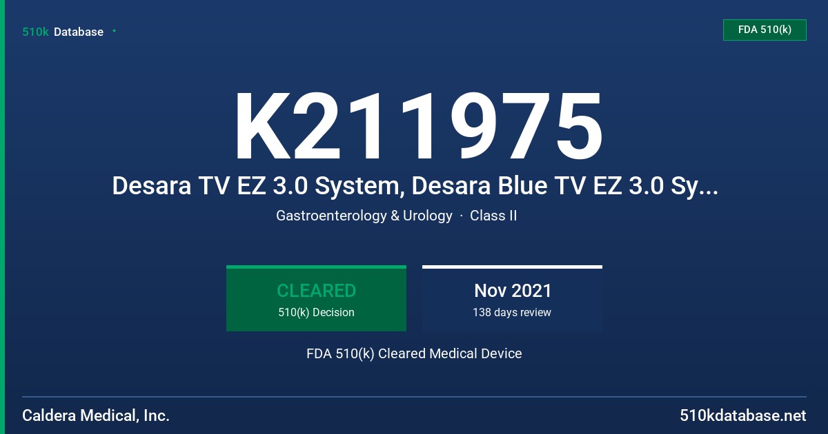 K211975 Desara TV EZ 3.0 System, Desara Blue TV EZ 3.0 System, Desara TV EZ 2.7 System, Desara Blue TV EZ 2.7 System FDA 510(k) Cleared Medical Device