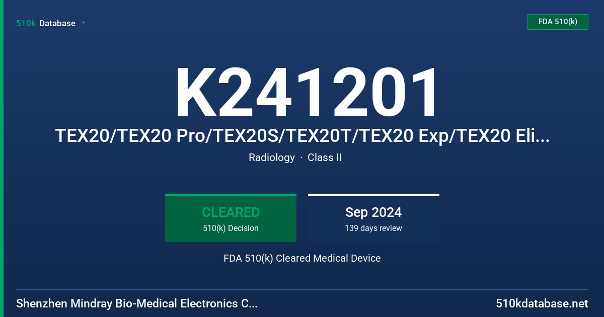 K241201 TEX20/TEX20 Pro/TEX20S/TEX20T/TEX20 Exp/TEX20 Elite/TEX10/TEX10 Pro/TEX10S/TEX10T/TEX10 Exp/TEX10 Elite/TE X/TE X Lite/Anesus TEX20 Pro/Eagus TEX20/Eagus TEX20T/Eagus TEX21/Eagus TEX21T/Eros/TE X Plus/Anesus TEX10 Pro/TEX9U/TEX9M/Eagus TEX11/Eagus TEX11T/EagusTEX10/Eagus TEX10T/Eagus TEX/Ares Diagnostic Ultrasound System FDA 510(k) Cleared Medical Device